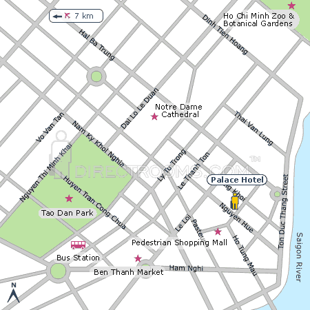 Palace Hotel map