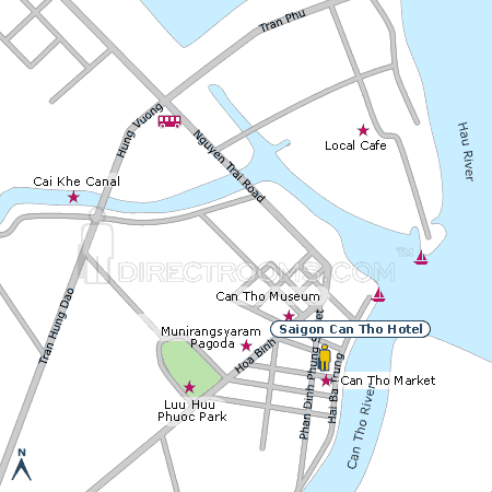 Saigon Can Tho Hotel map