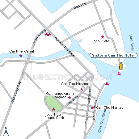Victoria Can Tho Hotel map