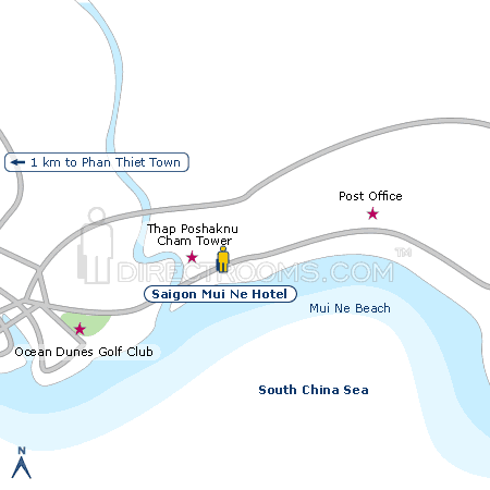 Saigon Mui Ne Hotel map