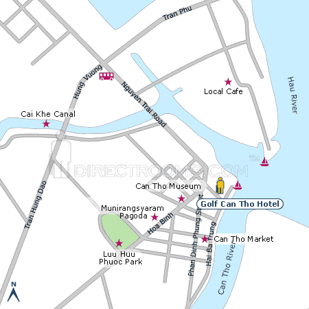 Golf Can Tho Hotel map