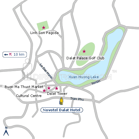 Novotel Dalat Hotel map