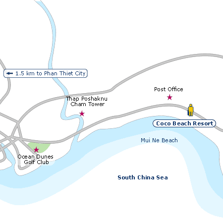 Coco Beach Resort map