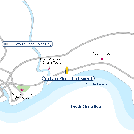 Victoria Phan Thiet Resort map